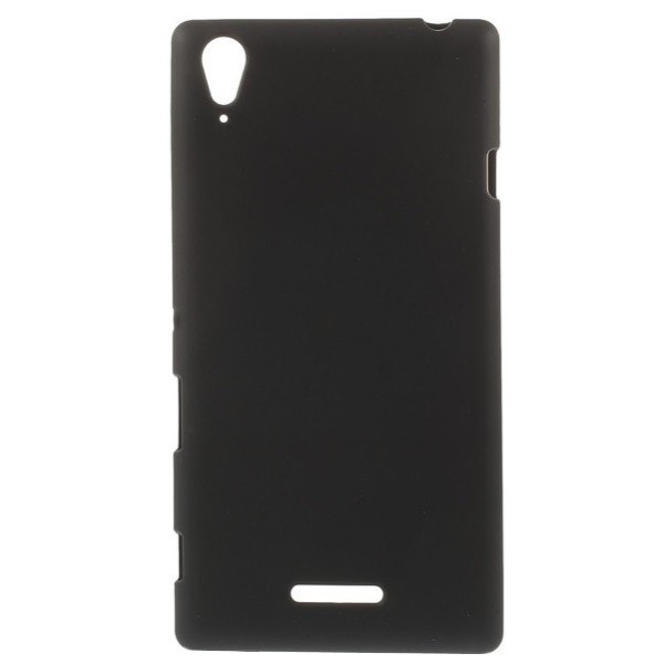 Kieto silikono (TPU) dėklas - juodas (Xperia T3)