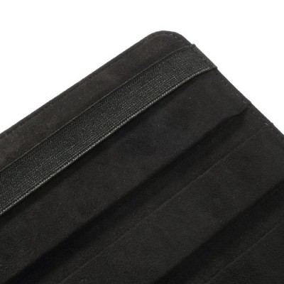 Samsung Galaxy Note 10.1 2014 P600 (P605) atvēramais melns ādas futrālis, grozās 360° grādu apjomā / Vacins.lv