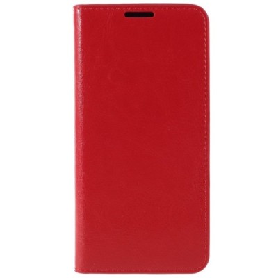 Huawei Mate 10 Lite atverčiamas raudonas odinis dėklas - piniginė / Priedai.lt