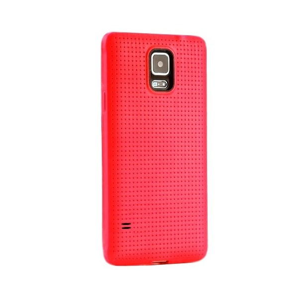 „Dots“ kieto silikono (TPU) dėklas - raudonas (Galaxy S5 / S5 Neo)