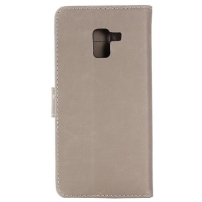 Samsung Galaxy A8+ 2018 (A730F) atvēramais ādas smilšains retro maciņš (maks) / Vacins.lv