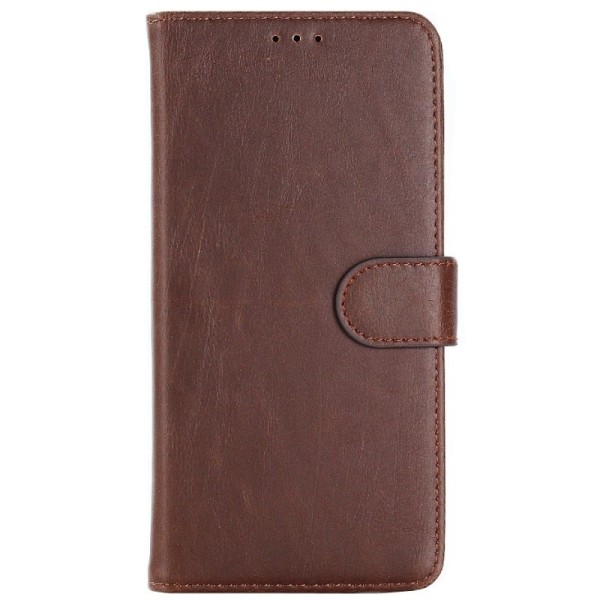 „Retro“ atvēramais maciņš - tumši brūns (Galaxy A8+ 2018)