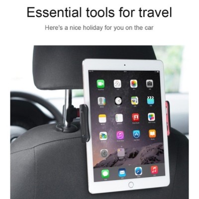 „Lenuo“ melns universāls telefona / planšetdatora autoturētājs (stiprināms pie atzveltnes) / Vacins.lv