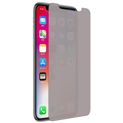 Apple iPhone X (iPhone Xs, 11 Pro) „Calans“ privatumo sustiprintos apsaugos apsauginis ekrano stiklas 0,33 mm / Priedai.lt