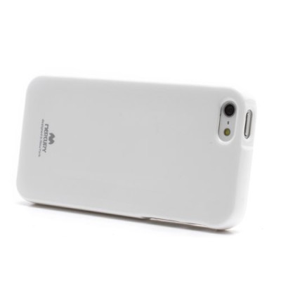 „Mercury“ Color kieto silikono (TPU) baltas Apple iPhone SE (5, 5s) dėklas (dėkliukas) / Priedai.lt