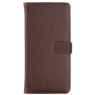 Samsung Galaxy A8 2018 (A530F) atvēramais ādas tumši brūns retro maciņš (maks) / Vacins.lv