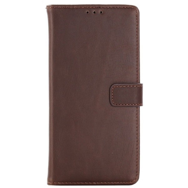 „Retro“ atvēramais maciņš - tumši brūns (Galaxy A8 2018)