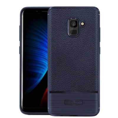 Samsung Galaxy A8 2018 (A30F) „Armor“ cieta silikona (TPU) zils apvalks / vacins.lv