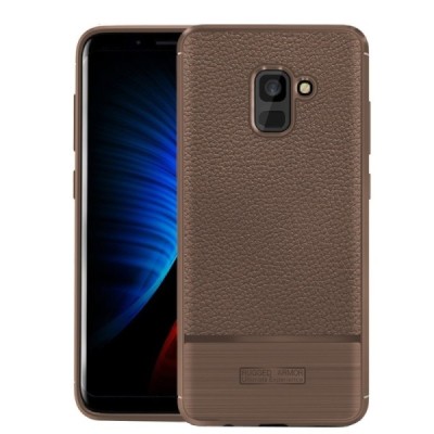 Samsung Galaxy A8 2018 (A530F) „Armor“ kieto silikono TPU rudas dėklas - nugarėlė / Priedai.lt