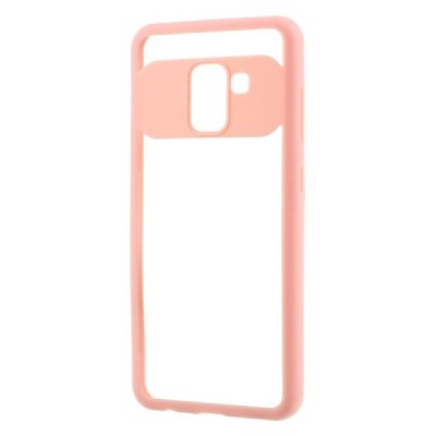 Samsung Galaxy A8 2018 (A530F) „FOCUS“ dzidrs apmales rozā krāsā apvalks / Vacins.lv