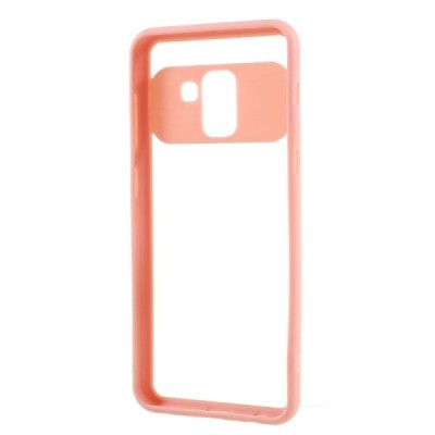 Samsung Galaxy A8 2018 (A530F) „FOCUS“ dzidrs apmales rozā krāsā apvalks / Vacins.lv