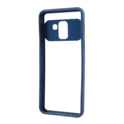 Samsung Galaxy A8 2018 (A530F) „FOCUS“ dzidrs apmales zilā krāsā apvalks / Vacins.lv