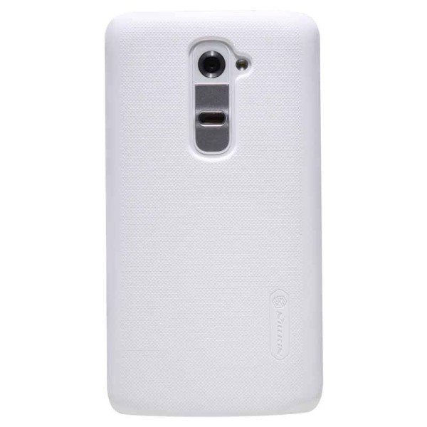 „Nillkin“ Super Frosted futrālis - balts + ekrāna aizsargplēve (G2)