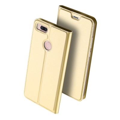 Xiaomi Mi A1 (Mi 5X) „Dux Ducis“ Skin sērijas zelta ādas atvērams maciņš / Vacins.lv