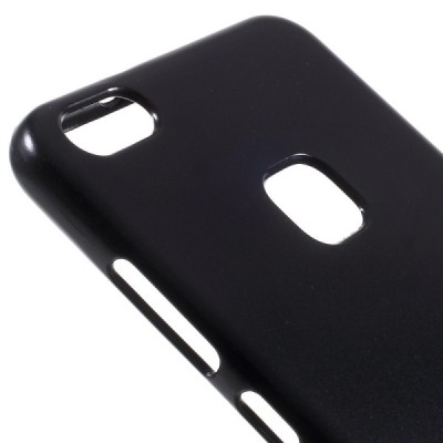 Huawei P10 Lite Mercury juodas kieto silikono TPU dėklas - nugarėlė / Priedai.lt