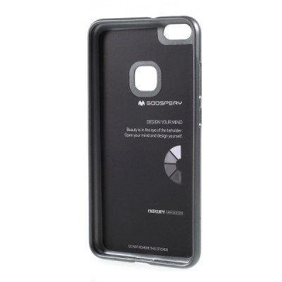 Huawei P10 Lite Mercury pilkas kieto silikono TPU dėklas - nugarėlė / Priedai.lt