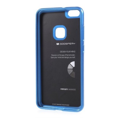 Huawei P10 Lite Mercury mėlynas kieto silikono TPU dėklas - nugarėlė / Priedai.lt