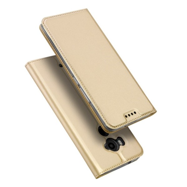 „Dux Ducis“ Skin atverčiamas dėklas - auksinis (U11 Plus)