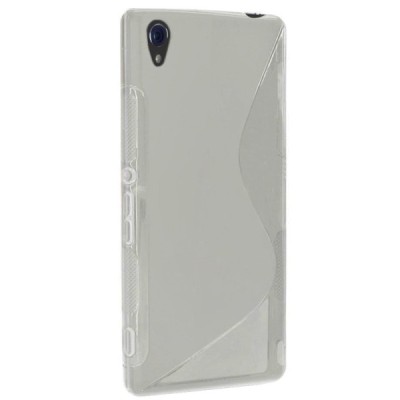 Sony Xperia Z3 „S-Line“ kieto silikono skaidrus TPU pilkas dėklas - nugarėlė / Priedai.lt