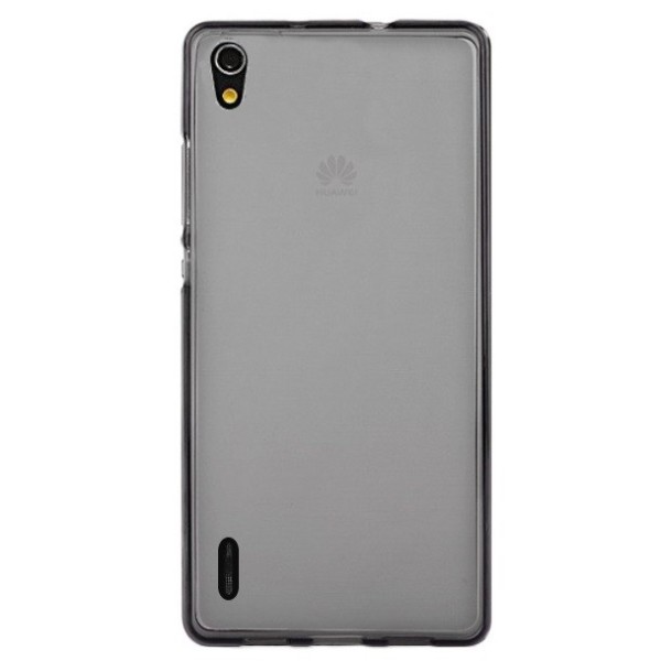 Cieta silikona matētas futrālis - pelēks (Ascend P7)