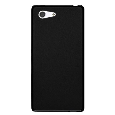 Sony Xperia Z3 Compact matētas, melns cieta silikona futrālis / Vacins.lv