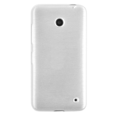 Nokia Lumia 635 (Nokia Lumia 630) cieta silikona (TPU) balts apvalks / vacins.lv