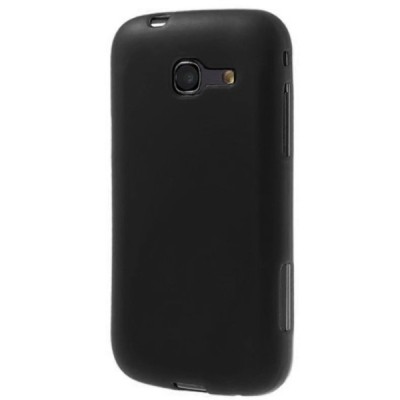 Samsung Galaxy Trend Lite (S7390, S7392) melns, matēts cieta silikona (TPU) apvalks / Vacins.lv