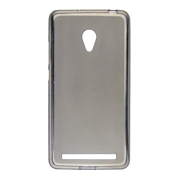 Kieto silikono matinis dėklas - pilkas (Zenfone 6)