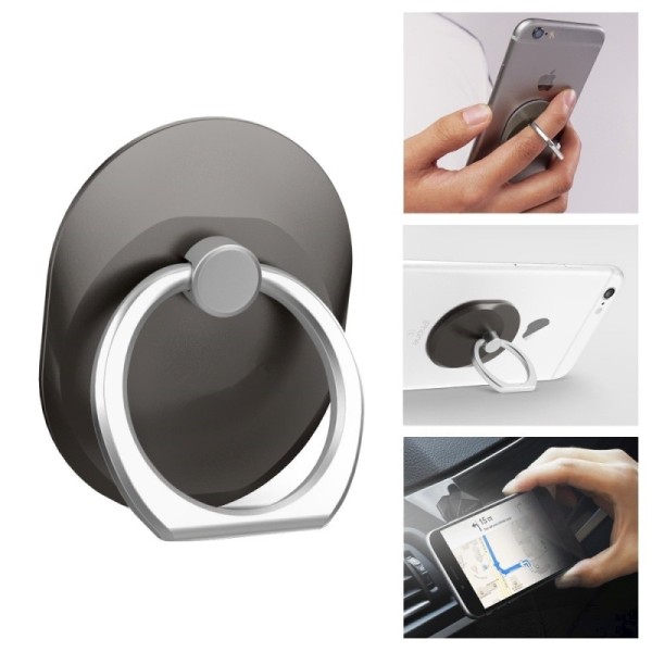 „Ring“ telefono laikiklis - juodas