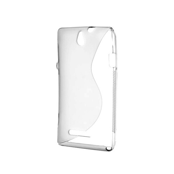 „S-Line“ cieta silikona (TPU) apvalks - balts (Xperia E)