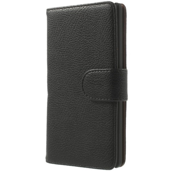 „Litchi“ atvēramais maciņš - melns (G Flex)