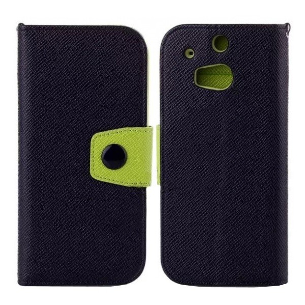 „Color“ atvērams futrālis - melns (One M8 / One M8s)