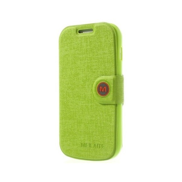 „MLT“ atverčiamas dėklas - žalias (Galaxy S Duos / S Duos 2 / Trend / Trend Plus)
