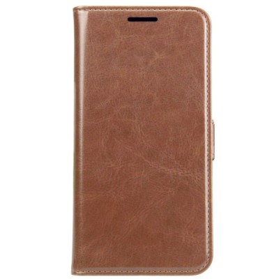 Samsung Galaxy S5 (S5 Neo) atvēramais ādas brūns maciņš, grāmata (maks) / Vacins.lv