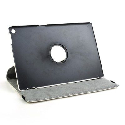 Sony Xperia Tablet Z atverčiamas baltas odinis dėklas (dėkliukas), sukiojamas 360° / Priedai.lt