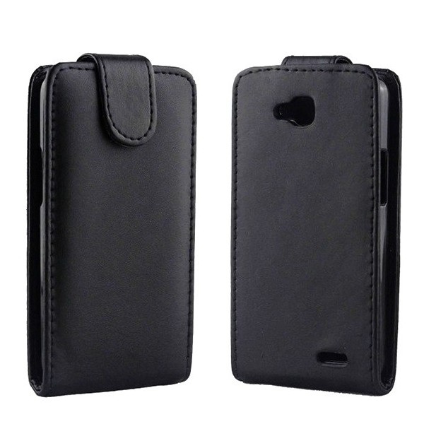 Vertikāli atvēramais futrālis - melns (L90)