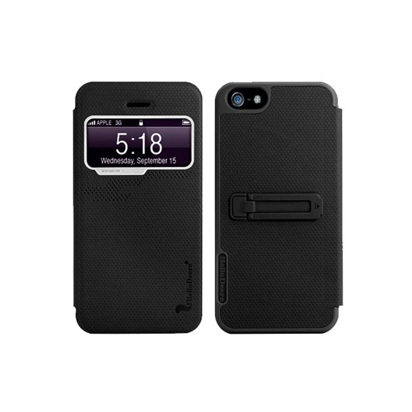 „HelloDeere“ Delight atverčiamas dėklas - juodas (iPhone 5 / 5S / SE 2016)