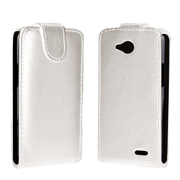 Vertikāli atvēramais futrālis - balts (L90)