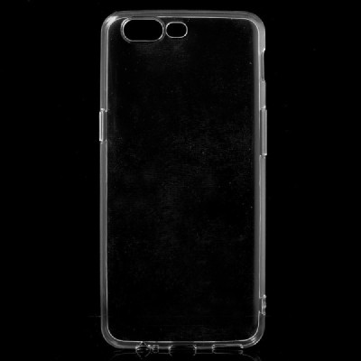 OnePlus 5 (Five) skaidrus (permatomas) kieto silikono bespalvis dėklas / Priedai.lt