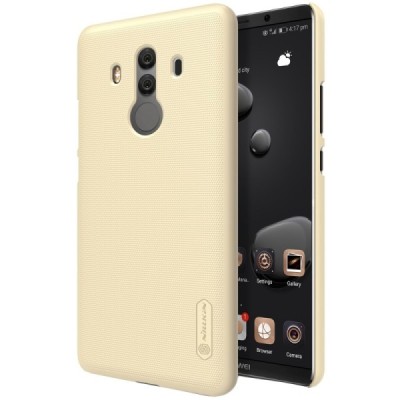 Huawei Mate 10 Pro Nillkin Frosted Shield zelta plastmasas apvalks + ekrāna aizsargplēve / Vacins.lv