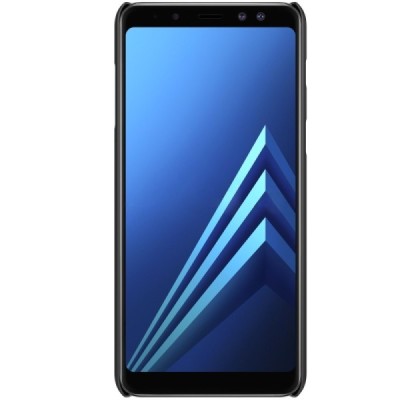 Samsung Galaxy A8 2018 (A530F) Nillkin Frosted Shield melns plastmasas apvalks / vacins.lv