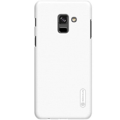 Samsung Galaxy A8+ 2018 (A730F) Nillkin Frosted Shield balts plastmasas apvalks + ekrāna aizsargplēve / Vacins.lv