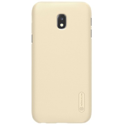 Samsung Galaxy J3 2017 (J330) Nillkin Frosted Shield zelta plastmasas apvalks + ekrāna aizsargplēve / Vacins.lv