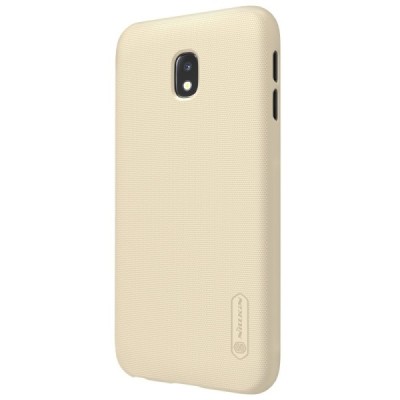 Samsung Galaxy J3 2017 (J330) Nillkin Frosted Shield zelta plastmasas apvalks + ekrāna aizsargplēve / Vacins.lv