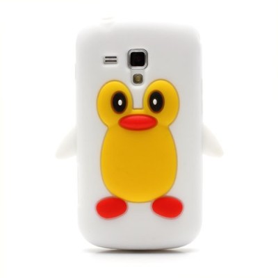 Samsung Galaxy S Duos S7562 žaismingas vaikiškas silikoninis dėklas pingvinas (Samsung Galaxy S Trend S7560 dėklas) / Priedai.lt