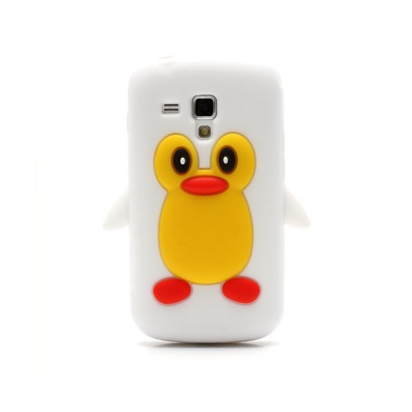 Mīksta silikona - pingvīns (Galaxy S Duos / S Duos 2 / Trend / Trend Plus)