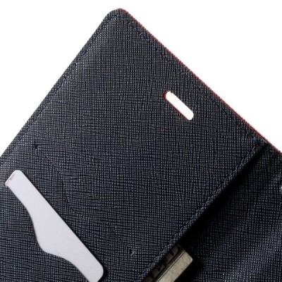 „Mercury“ Fancy Asus Zenfone 2 5.5 (ZE550ML, ZE551ML) sarkans ādas maciņš / Vacins.lv