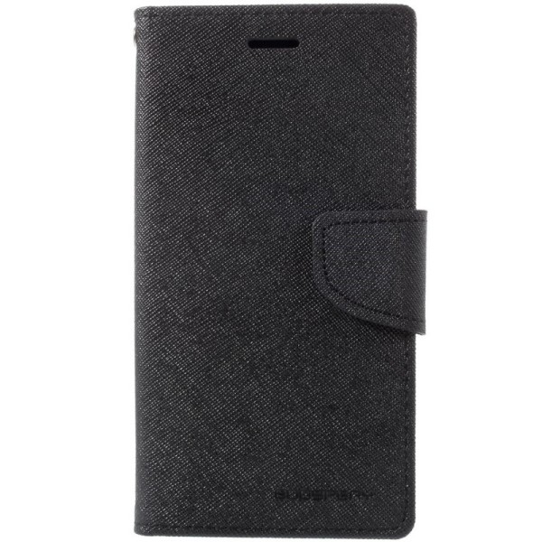 „Mercury“ Fancy atvēramais maciņš - melns (Galaxy J3 2017)