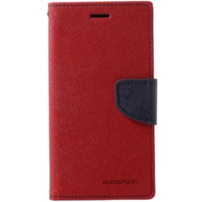 „Mercury“ Fancy Samsung Galaxy J3 2017 (J330) raudonas odinis dėklas / Priedai.lt
