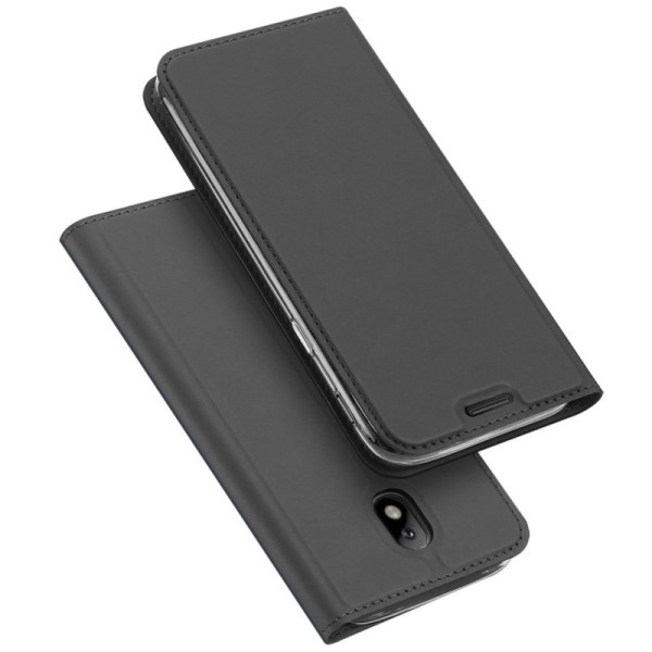 „Dux Ducis“ Skin atverčiamas dėklas - juodas (Galaxy J3 2017)